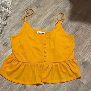 Bright yellow/orange tank
